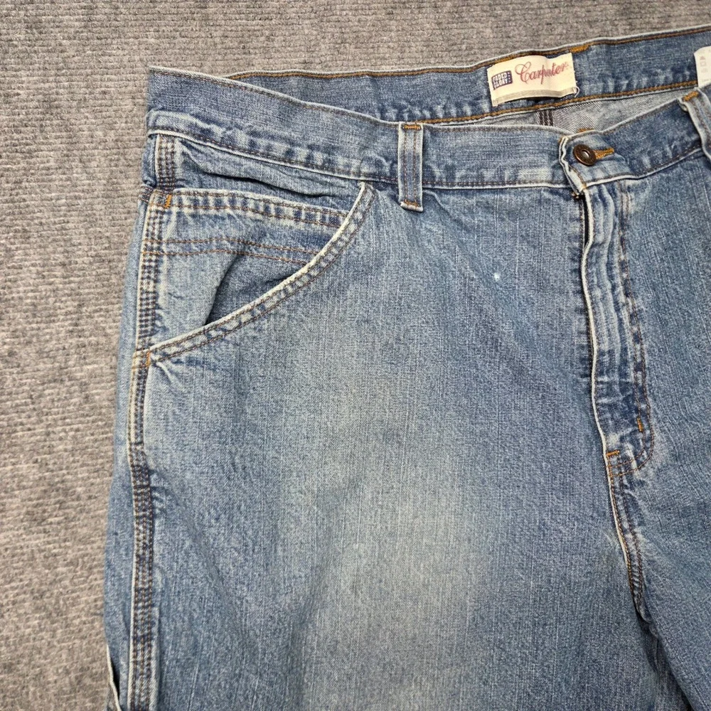 Faded Glory Mens Denim Carpenter Shorts Blue Size 40 Workwear Utility PFG-3970